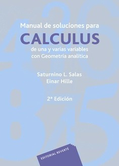 Manual de soluciones para cálculus