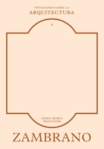 PsA 10 · Zambrano sobre la arquitectura